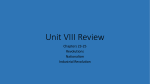 Unit VIII Review