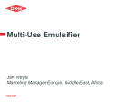 Introduction to Multi-Use Emulsifier