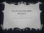 Nazi Economic Policy
