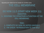 The Cell Membrane