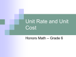 unit rate - StCeciliaHonorsMath