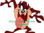 (D)evil Evolution Review Questions