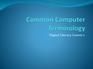 Common Computer Terminology - Mr-Johnsons