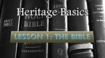 Lesson 1 PowerPoint- "The Bible," Click to