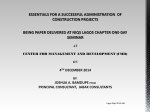 success in construction projects
