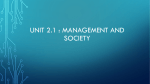 Management and society