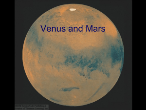 Venus and Mars - Mrs. Felker`s Science Site