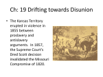 Ch: 19 Drifting towards Disunion