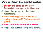 Time Periods of Literature Lesson 38