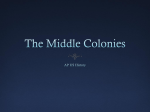The Middle Colonies (PPT)