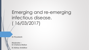 Emerging and re-emerging infectious disease. ( 16/03/2017)