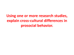 Using one or more research studies, explain cross