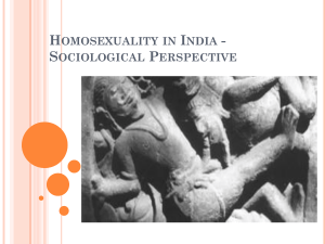 Homosexuality in India - Sociological Perspective