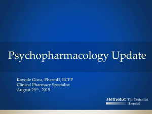 Psychopharmacology Update