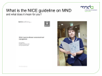 Nice Guidelines on MND – Chris James, Director