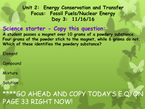 Unit 2 Energy Day 3 2016