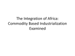 The Integration of Africa: Commodity Based Industrialization Examined