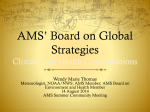 AMS* Board on Global Strategies Climate and Health Considerations