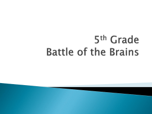5th Grade Battle of the Brains