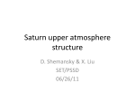 Shemansky-Saturn upper atmosphere structure