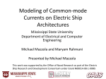 Modeling of common-mode currents on electric
