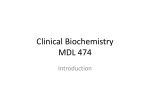 Clinical Biochemistry MDL 474