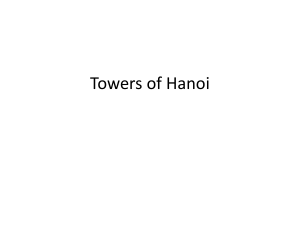 Towers of Hanoi - Computing Science and Mathematics