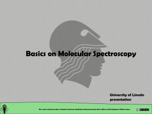 uv / visible spectroscopy - theory