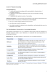 Lecture 1: A model for Processing Accounting Information