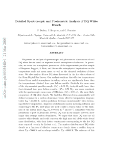 A Detailed Spectroscopic and Photometric Analysis of DQ White