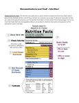 Macromolecules in your Food! – Info Sheet