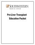 Pre-liver Transplant Education Packet