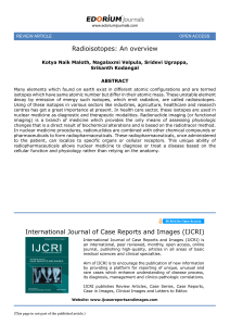 Radioisotopes: An overview - International Journal of Case Reports