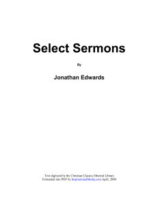 Sermons of Jonathan Edwards