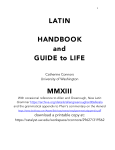 HANDBOOK and GUIDE to LIFE - Catalyst
