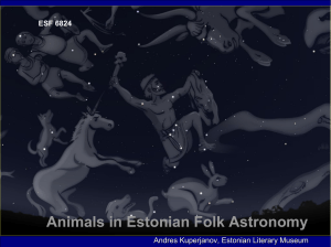 Animals in Estonian Folk Astronomy