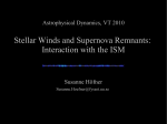 Stellar Winds and Supernova Remnants: Interaction with the ISM