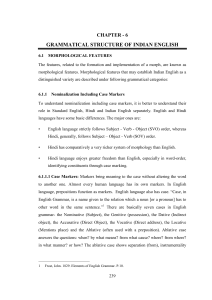 grammatical structure of indian english