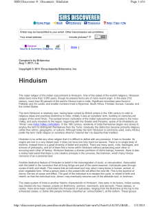 Hinduism by Britannica
