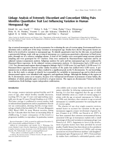 Linkage Analysis of Extremely Discordant and Concordant Sibling