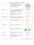 6th Grade Geometry Vocabulary