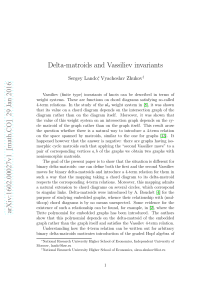 Delta-matroids and Vassiliev invariants