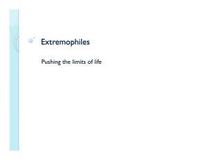 Extremophiles - phys.unm.edu