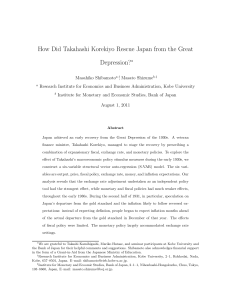 How Did Takahashi Korekiyo Rescue Japan from the Great