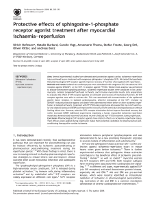 Protective effects of sphingosine-1