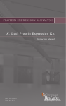 manual K. lactis Protein Expression Kit E1000S