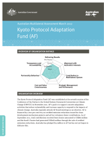 Kyoto Protocol Adaptation Fund (AF)