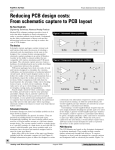 Reducing PCB design costs: From schematic