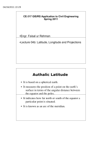 Authalic Latitude