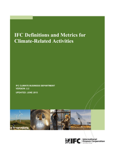 IFC Definitions and Metrics for Climate